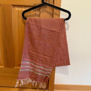 Silk Indian Scarf with Fringe